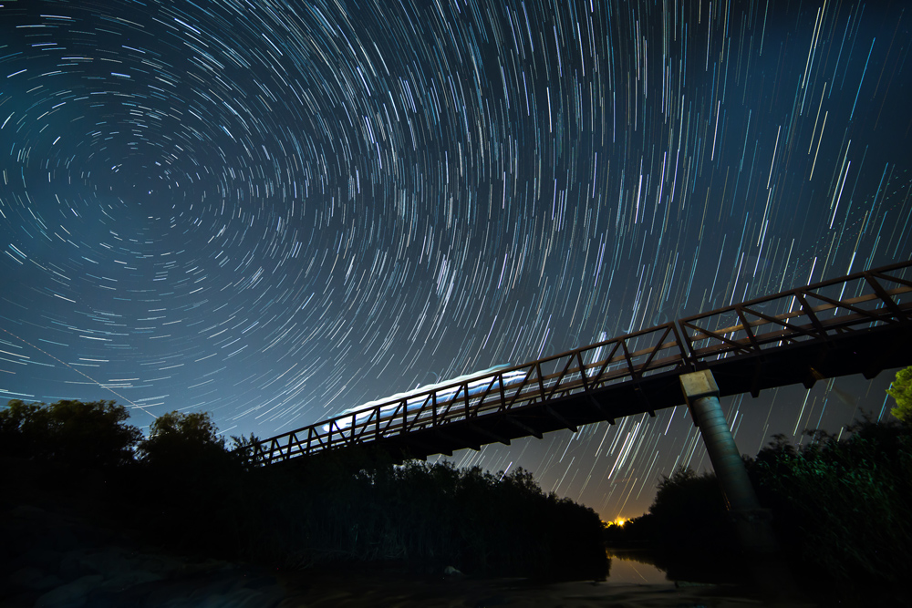 Ft Pearce Wash Bridge Star Trails Ft Pearce Wash Bridge Star Trails